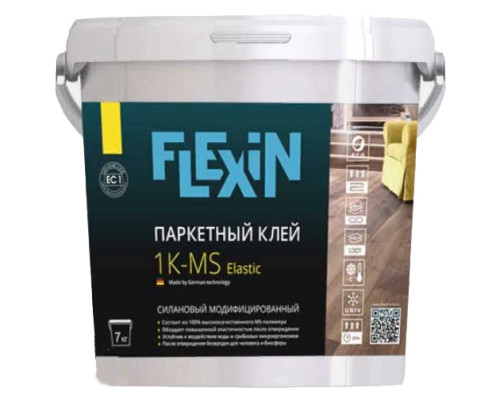 Клей для паркета силановый однокомпонентный Flexin MS-Elastic 1k-ms 7 кг
