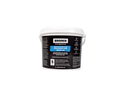 Однокомпонентный силановый клей Bronix MS (5кг)